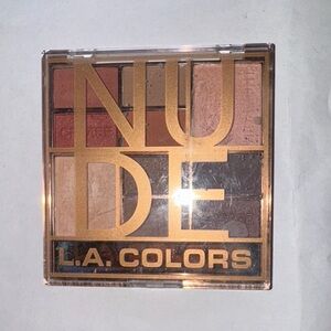 L.A. Colors Nude Eyeshadow Palette Includes Base Crease Highlight Shade